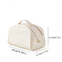 Double zip hand makeup bag