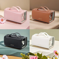 Detachable foldable 4-in-1 makeup bag