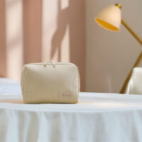Eco-friendly hand-held makeup bag