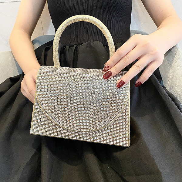 Diamond banquet clutch dress evening bag
