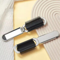 Portable folding mini comb