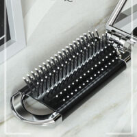 Portable folding mini comb